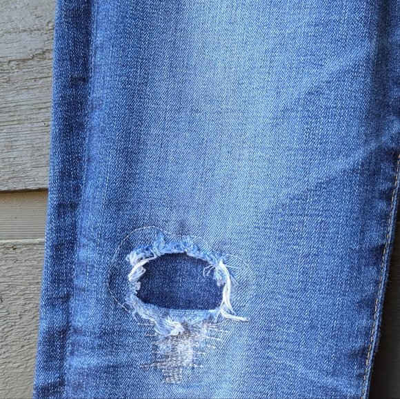 AG Adriano Goldschmied The Harper Essential Straight Blue Jeans Size 27R Boho - Picture 3 of 10